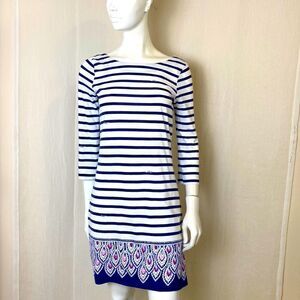 Lilly Pulitzer Dress Small Blue and White Stripe